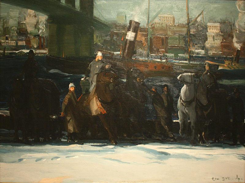 George Wesley Bellows Snow Dumpers Germany oil painting art